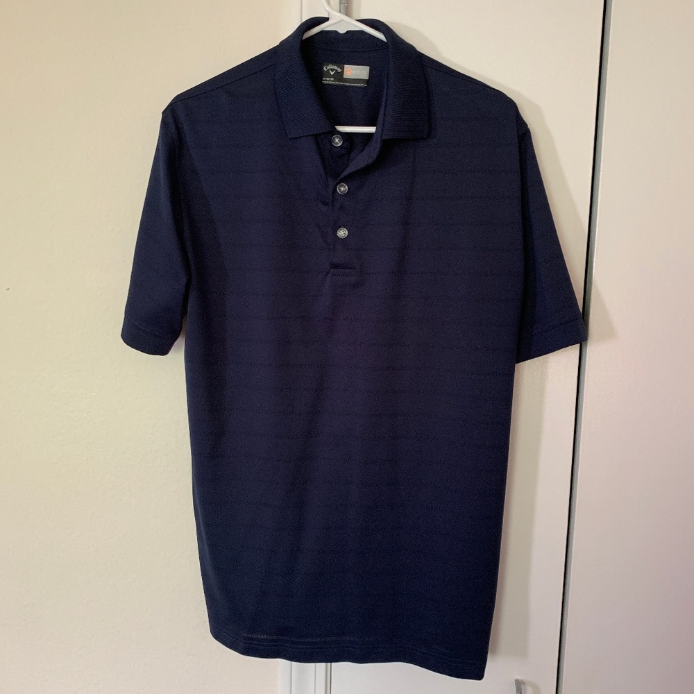 Callaway 3-button navy golf polo - navy